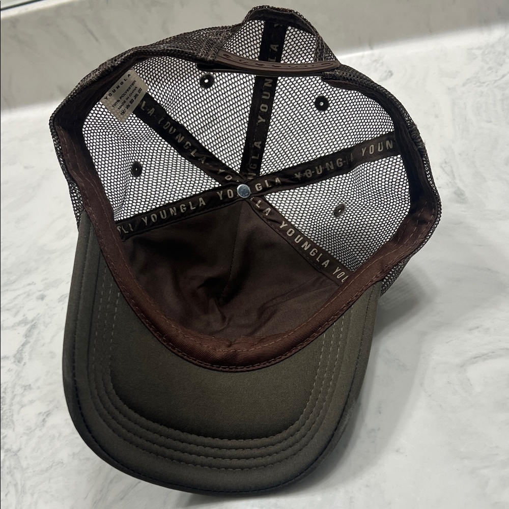 YoungLA Brown Trucker Hat - Picture 3 of 5